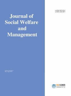 International Journal Of Social Welfare And Management