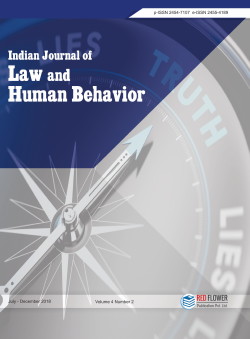 Indian Journal of Law and Human Behaviour