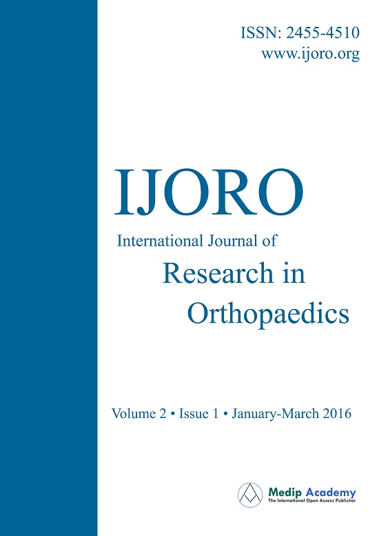 International Journal Of Research In Orthopaedics