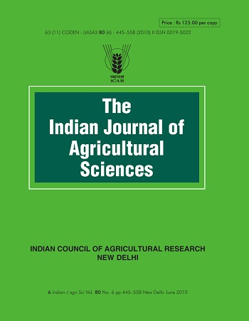 indian journal of agricultural sciences