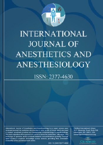 International Journal of Anesthetics and Anesthesiology