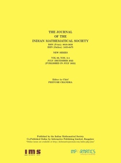 Journal of the Indian Mathematical Society